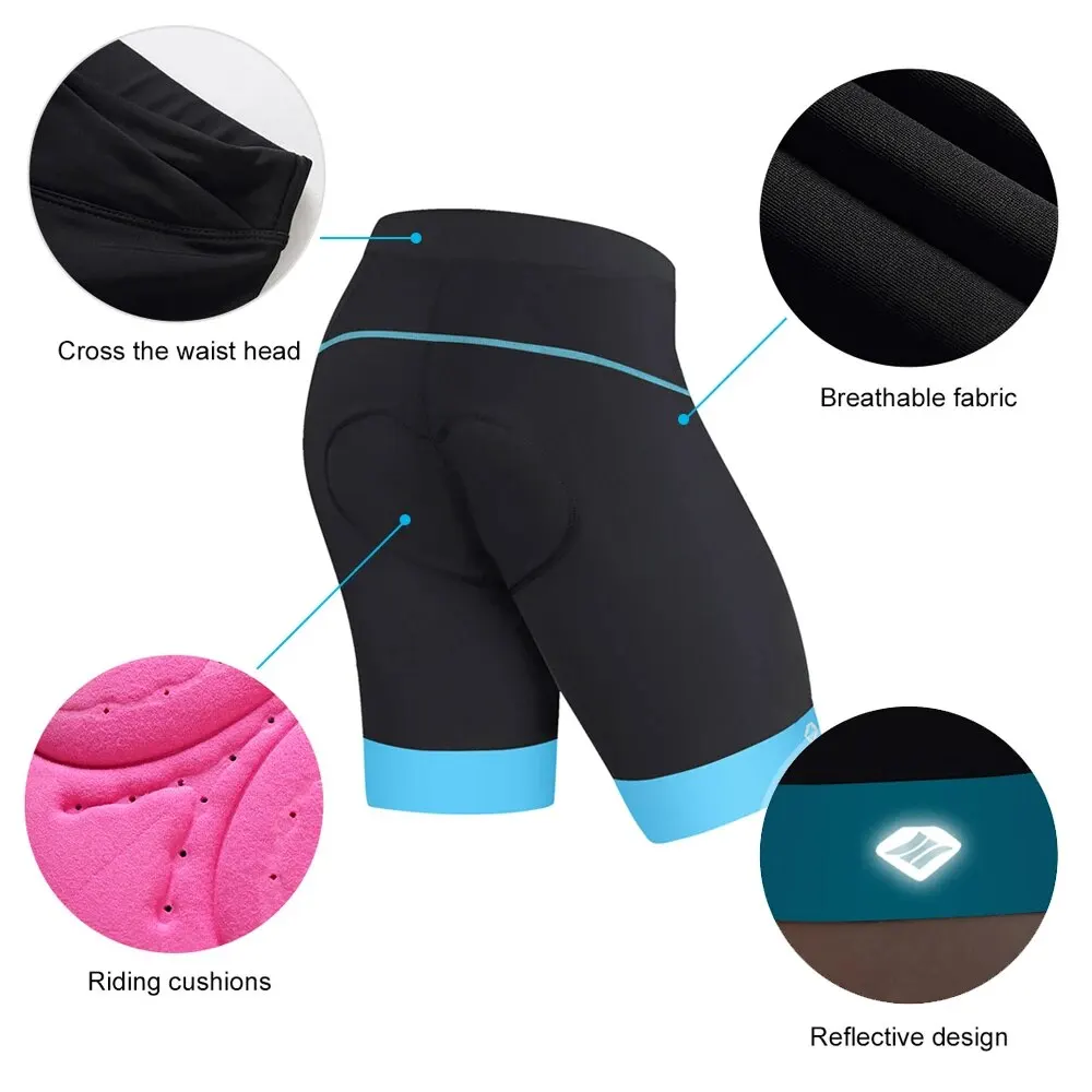 Santic Women Cycling Shorts Summer Shockproof Anti-pilling Road MTB Riding Short US SIZE