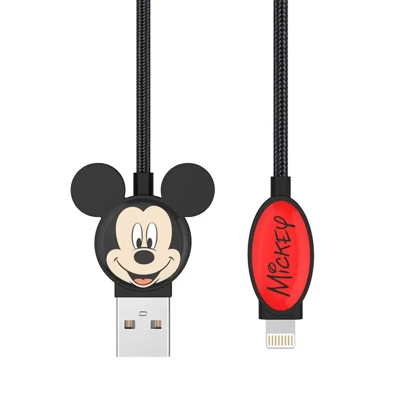 New Disney Mickey animation cartoon cute peripheral data cable ipone14 business trip convenient personalized charging cable