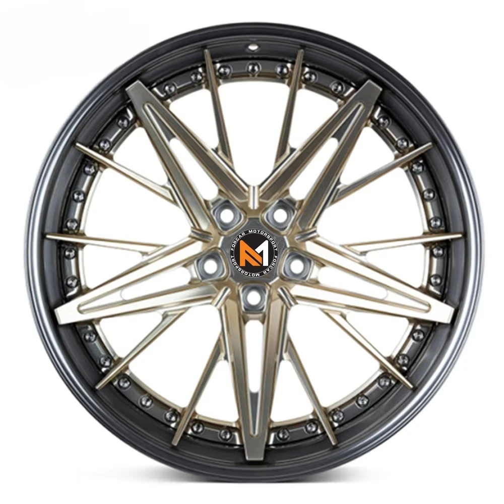 Two-step concave two-piece forged 19 20 21 22-inch bus alloy wheels
