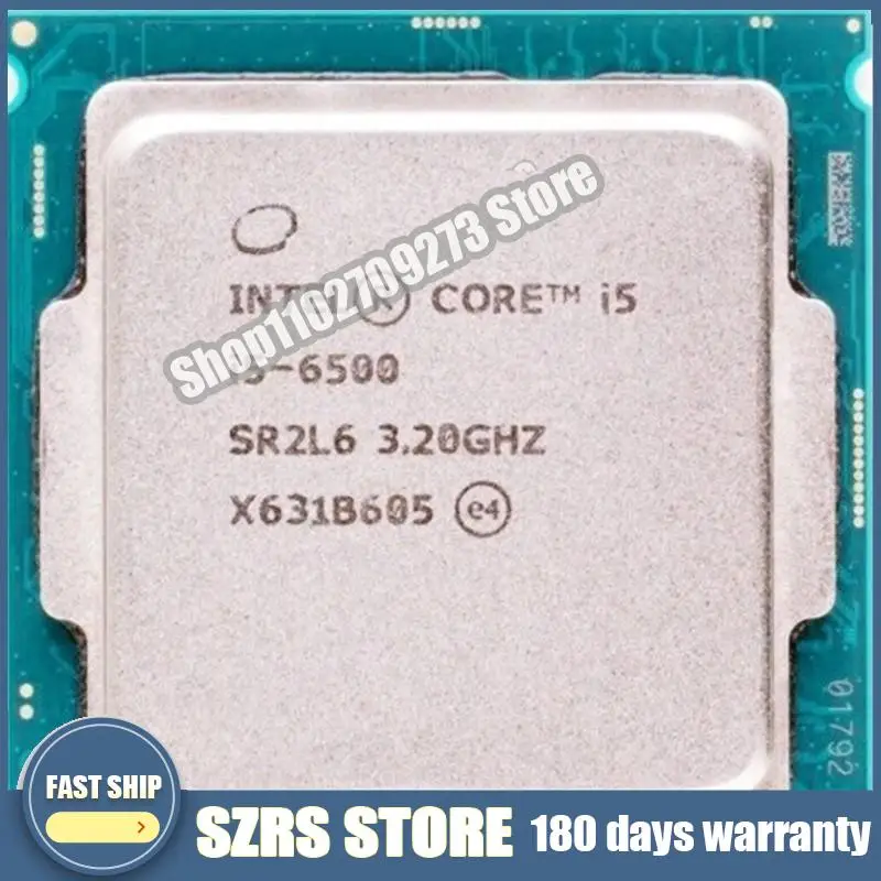 Processeur Int@l Core i5 6500 3.2GHz d'occasion, Façades Core, Filetage 65W 6M, LGA 1151