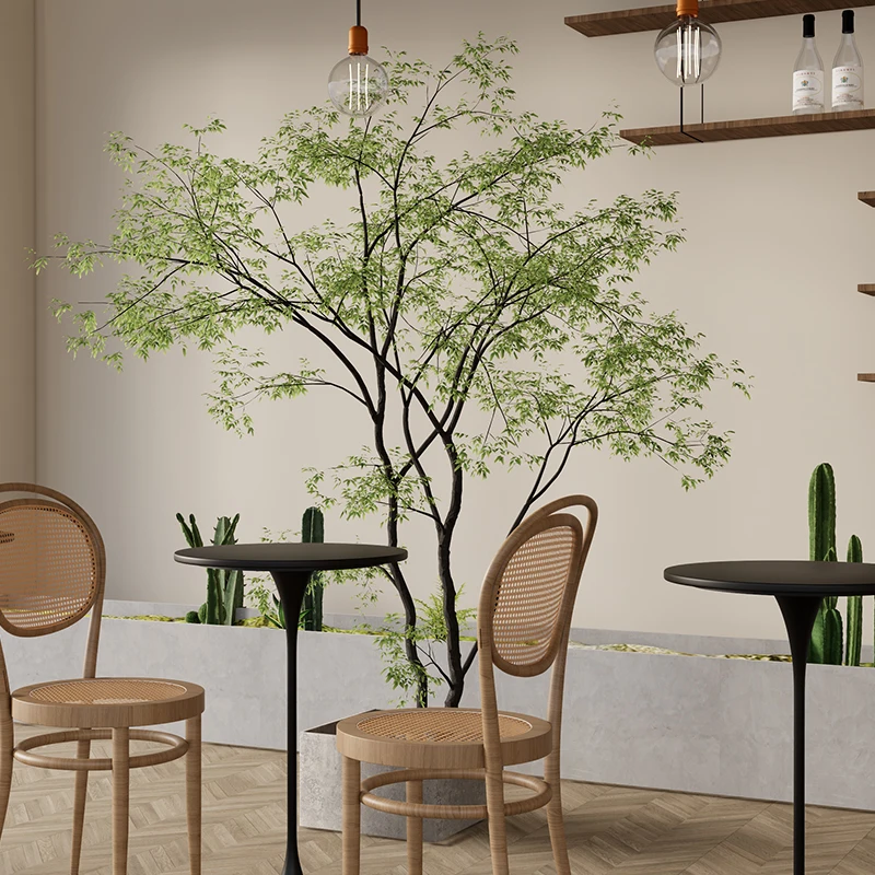 

Simulated green plants, large fake trees, potted plants, coffee shops, micro-landscape plants, cream light luxury ornaments