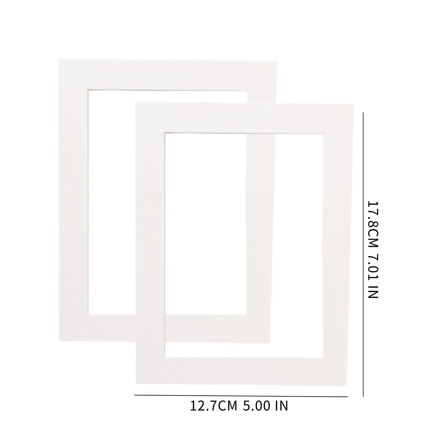 10/2x White Photo Mat Set Picture Mounts For Frames