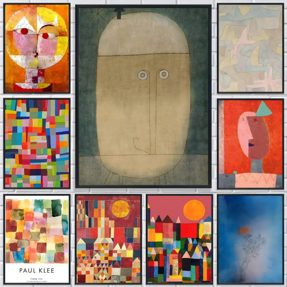 Classic Artist Paul Klee Poster HD Waterproof Self-Adhesive Wall Art - Versatile Decor for Any Space | Perfect Gift Idea