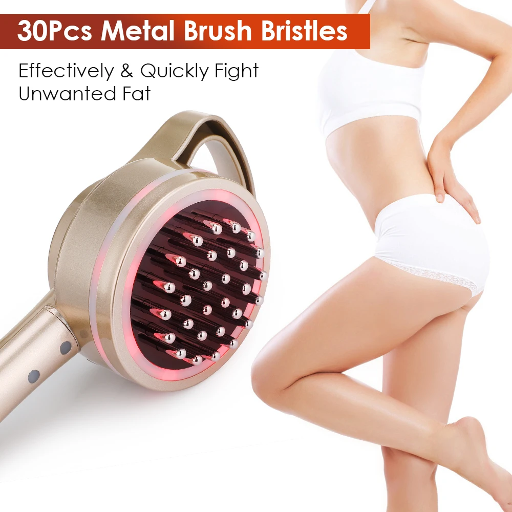 Electric Meridian Massager for Body EMS Vibration Cellulite Fat Burning Thermal Moxibustion Guasha Brush For Body Pain Relief