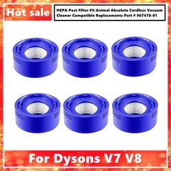 Filtro HEPA para aspiradora inalámbrica, pieza de repuesto Compatible con Dysons V7 V8 Animal Absolute, #967478, 01