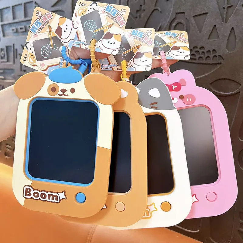 Jouets de dessin pour enfants, animaux de dessin animé, Zoo, Graffiti moyen, planche à dessin, décompression amusante, écriture, planche à dessin, jouet Puzzle