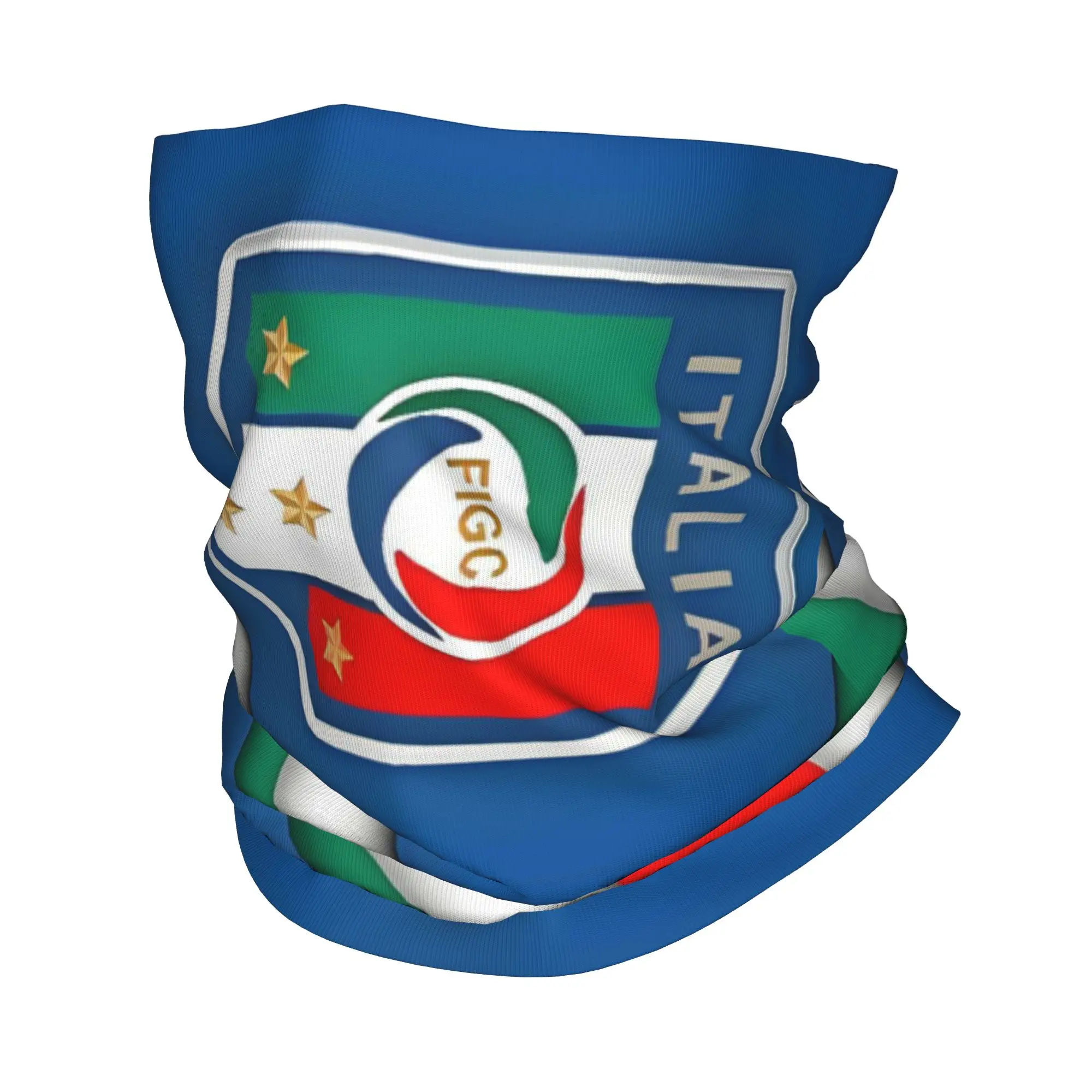 مخصص لكرة القدم إيطاليا Figc باندانا الرقبة أدفأ الرجال النساء الشتاء التزلج وشاح أنبوبي الجراب الإيطالية كرة القدم عاشق واقي الوجه #1