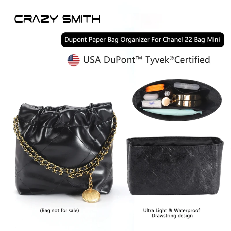 

CRAZYSMITH Dupont бумажная внутренняя сумка для Chanel 22 сумка-органайзер вставка для хранения сумка-вкладыш сумка поддержка формирователь сумка аксессуары