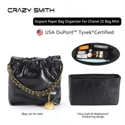 CRAZYSMITH Dupont Paper Inner Bag For Chanel 22Bag Handbag Organizer Insert Storage Bag Liner Bag Support Shaper Bag Accessories