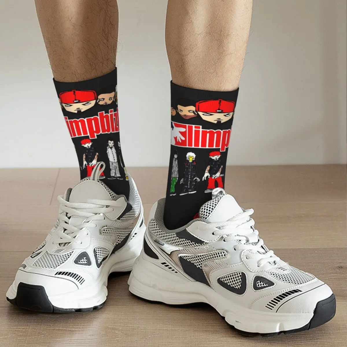 Casual Amazing Of Limp Bizkit Skateboard Socks Polyester Crew Socks for Unisex Sweat Absorbing