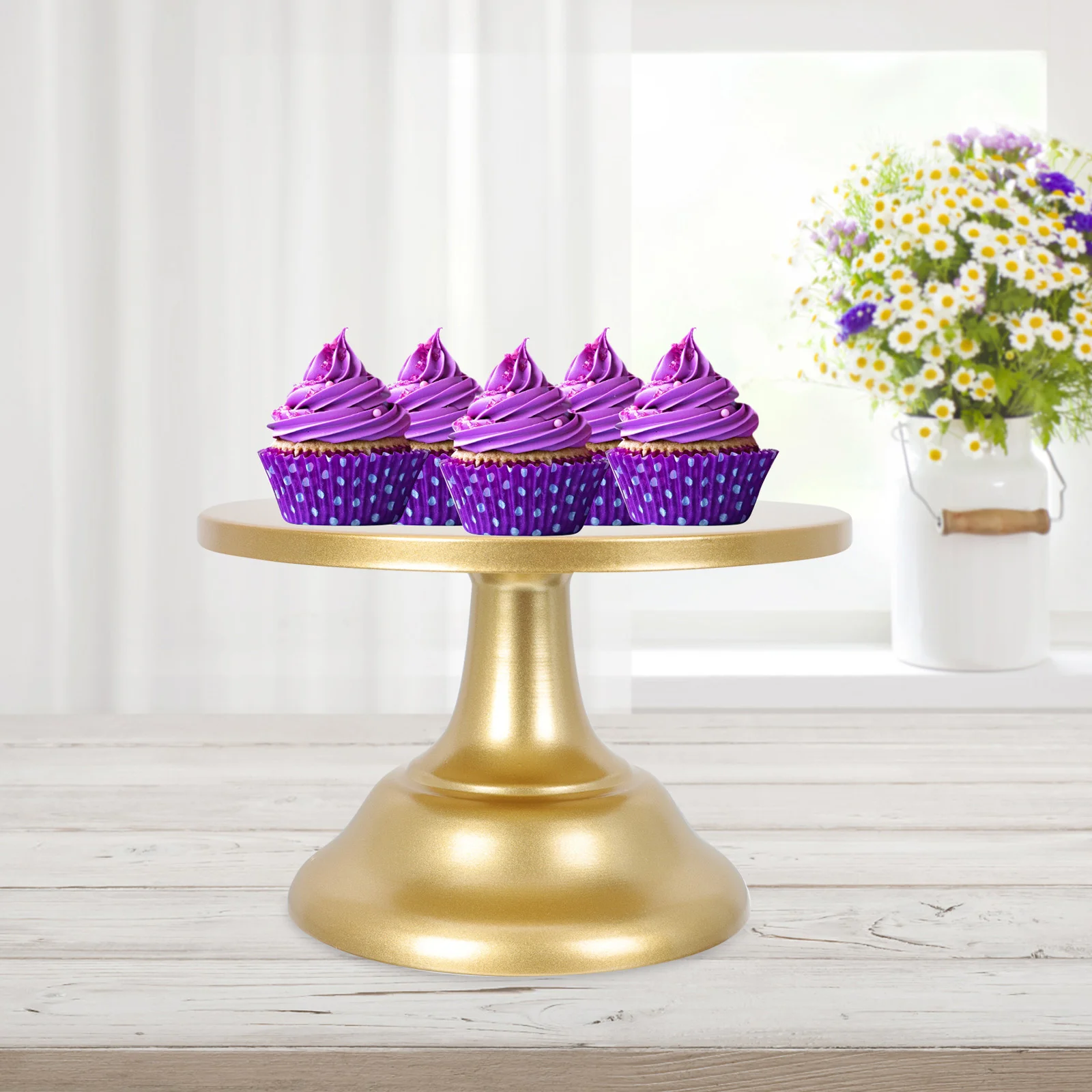 

Cake Tray Display Stand Wedding Decor Fruit Plate Holder Iron Pastry Dessert Round Wrought Birthday Supply Banquet