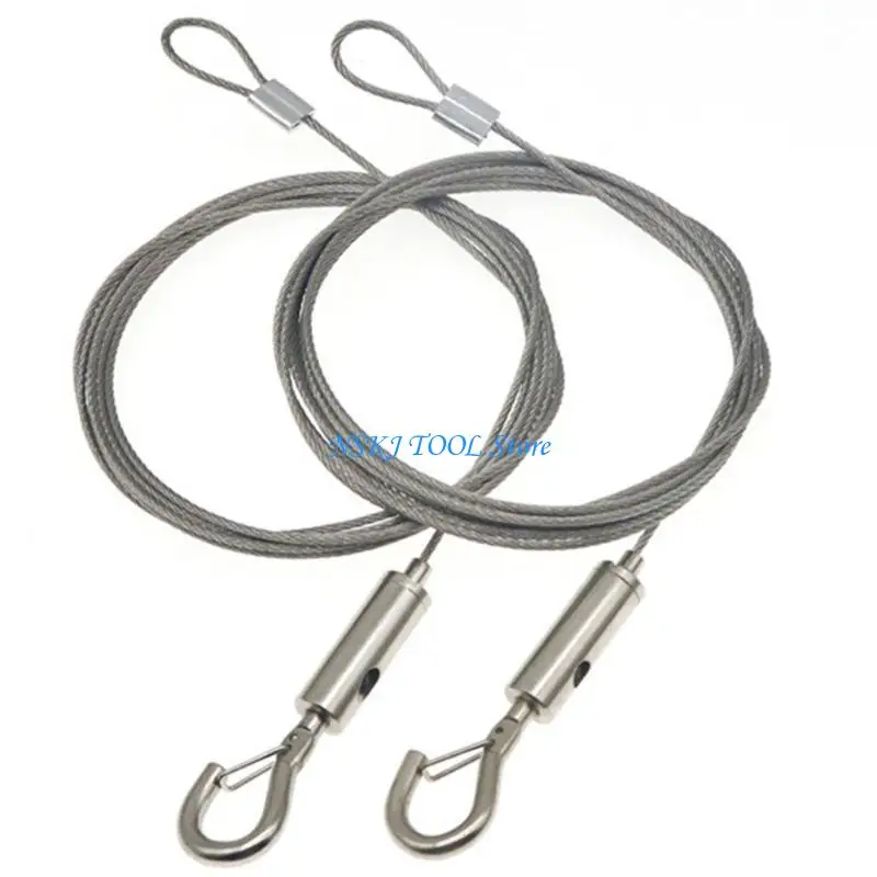 L8RC Multipurpose Hanging Rope Hanger Convenient for Home and Office Supplies Decoration 2m Adjustable Length Designs