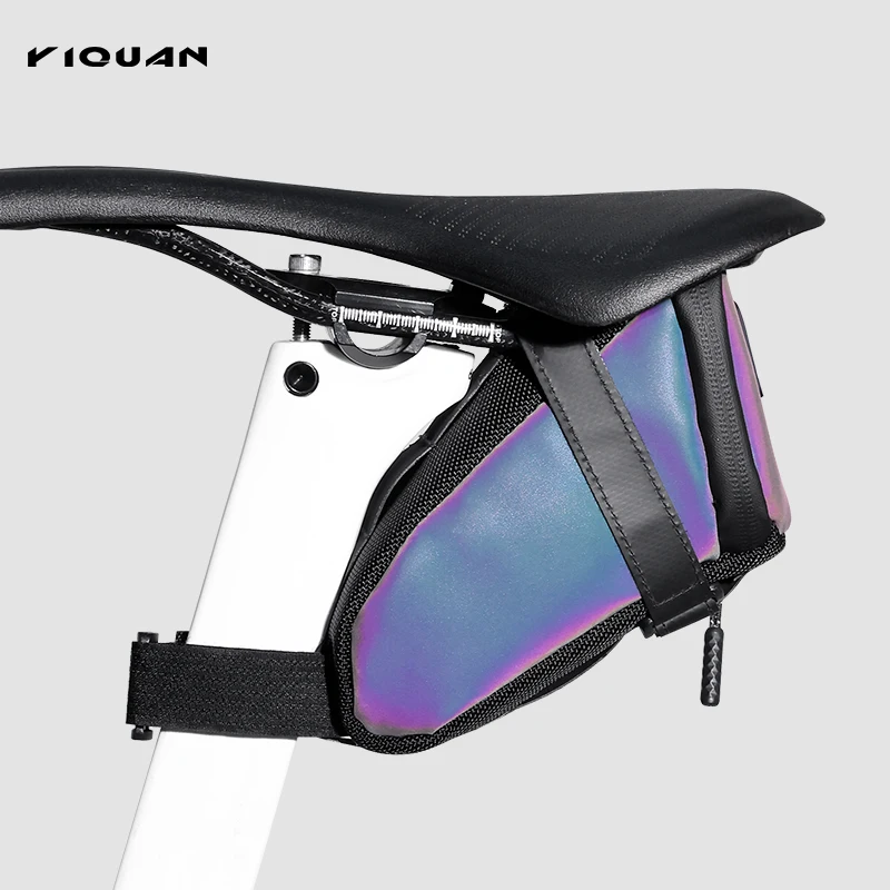 Reflective Waterproof Bicycle Tail Bag Mountain Road Bike Cycling Saddle Seat Storage Easy Install Cycling Accessory