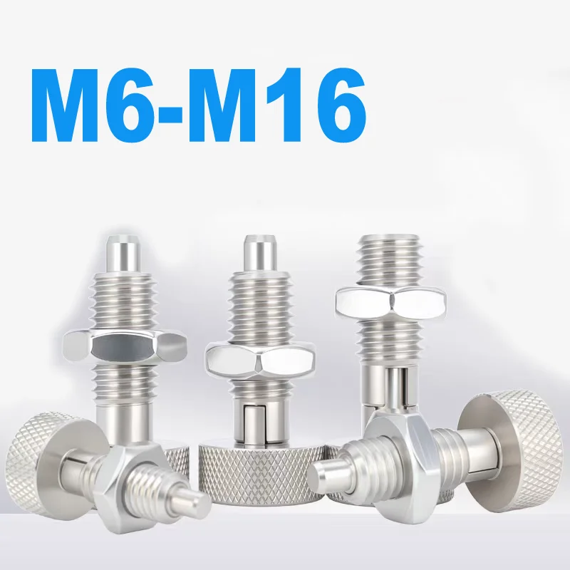 

Knurled Head Knob Plunger M6-M16 Telescopic Spring Positioning Pin Index Stop Plunger for Machinery