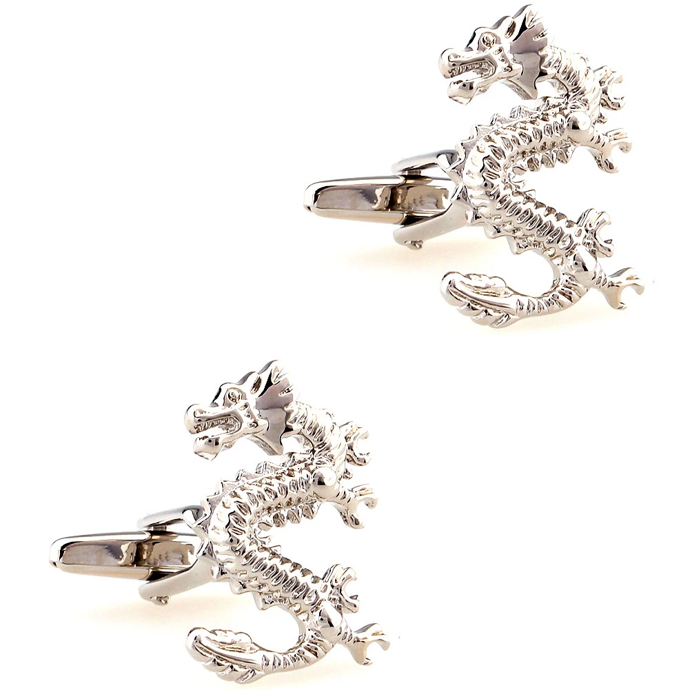 20 Designs Classic Animal Cufflinks Men's Cuff Links Dragon Duck Dog Bee (2 Pairs / Lot)