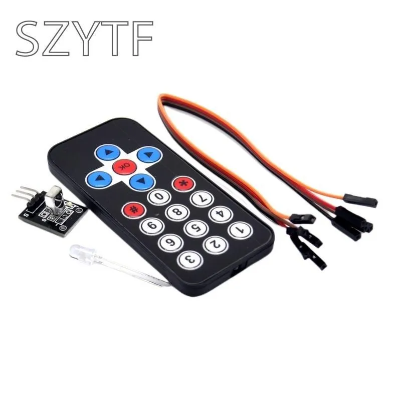 Black Infrared IR Wireless Remote Control Module Kits DIY Kit HX1838 For Raspberry Pi Smart Electronics Hot Sale 