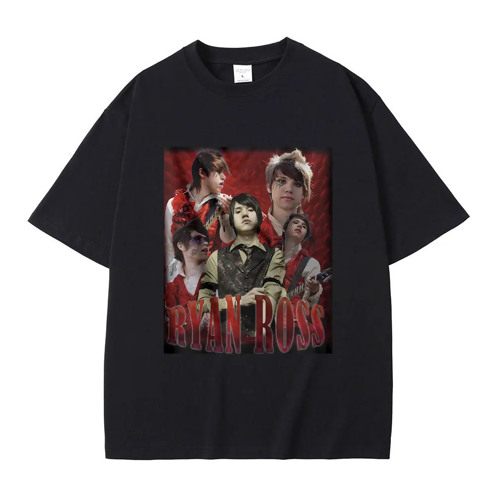 Ryan Ross Graphic Print Tshirt uomo Gothic Rock oversize manica corta moda maschile t-shirt uomo donna Casual t-shirt in puro cotone