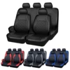 All Season Quited PU Leather Car Seat Cover Full Surrounded Seat Protector Waterproof Universal Fit Sedan Suv Pick-up Truck Seat 1