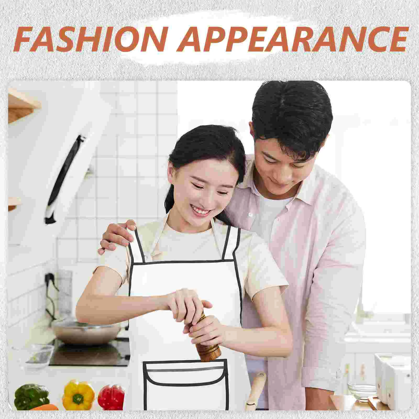 Waterproof Apron Cross Back Hair Aprons for Stylist Barbecue Mens Cooking Dresser Tpu Grill