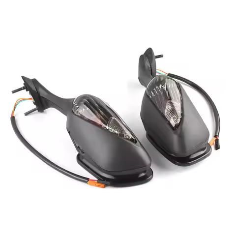FOR Honda CBR1000RR CBR1000 RR 2008-2016 Smoke Rear View Mirrors LED Turn Signal