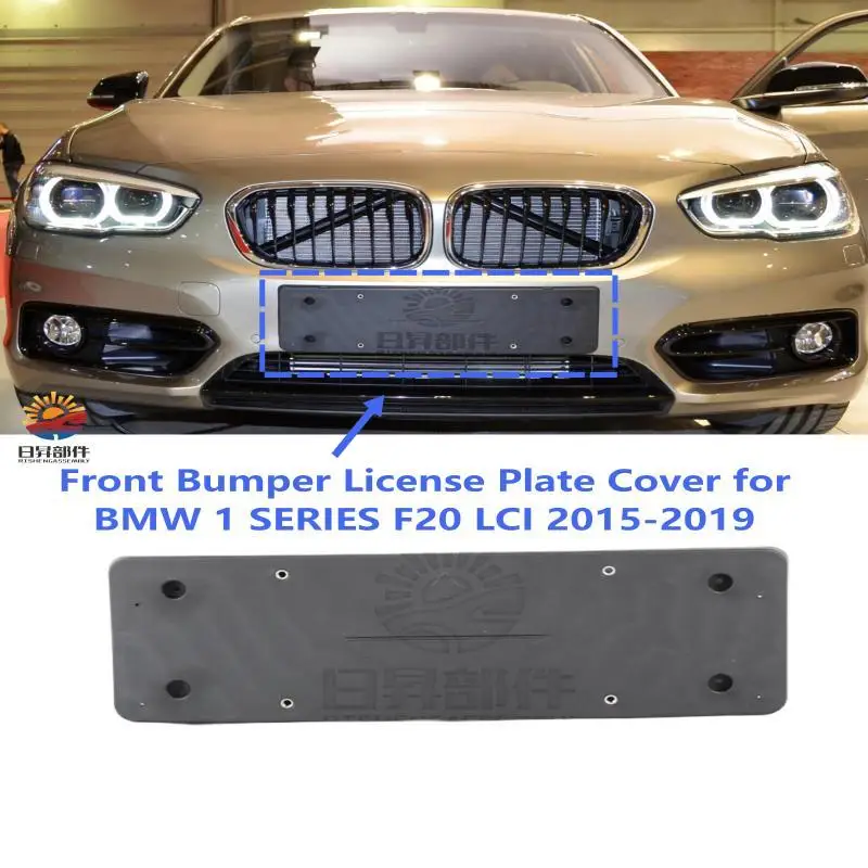 

Car Front Bumper License Plate Bracket Holder Number Plate Base for Bmw 1 Series F20 Lci 2015-2019 Oe 51137371683