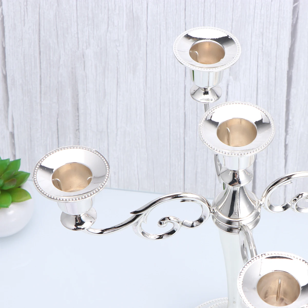 

Desktop Wedding Candlestick Holder Candleholders Dinner Table Centerpiece Decor