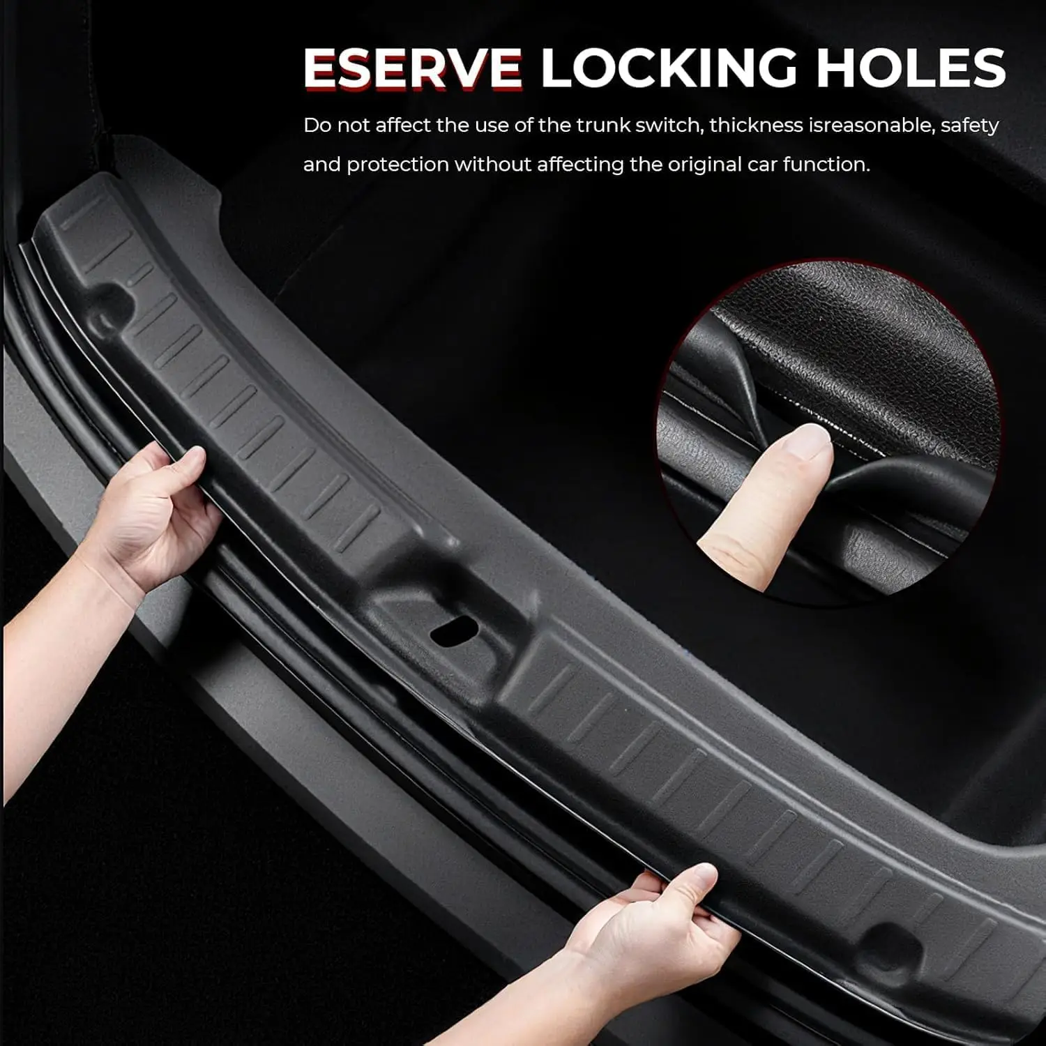 

Защитные накладки TPE на порог багажника для Tesla Model Y Juniper 2025, защита заднего бампера, накладка на порог багажного отсека