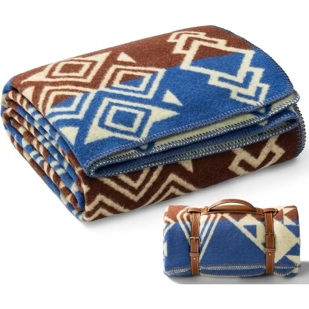 

62x86 Wool Blanket, Thick & Warm, Washable, Ideal for Camping, Outdoors, Sports & Survival