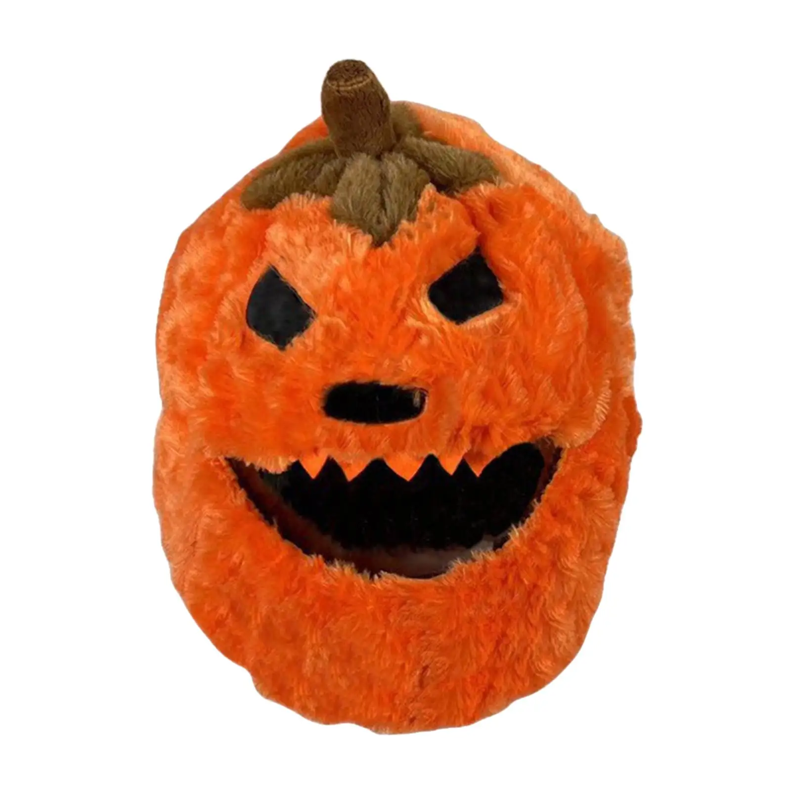 오토바이 헬멧 커버 할로윈 펌킨 따뜻한 장식 설치가 쉬운 플러시 재질 라이딩 재미 증가 헬멧 커버
