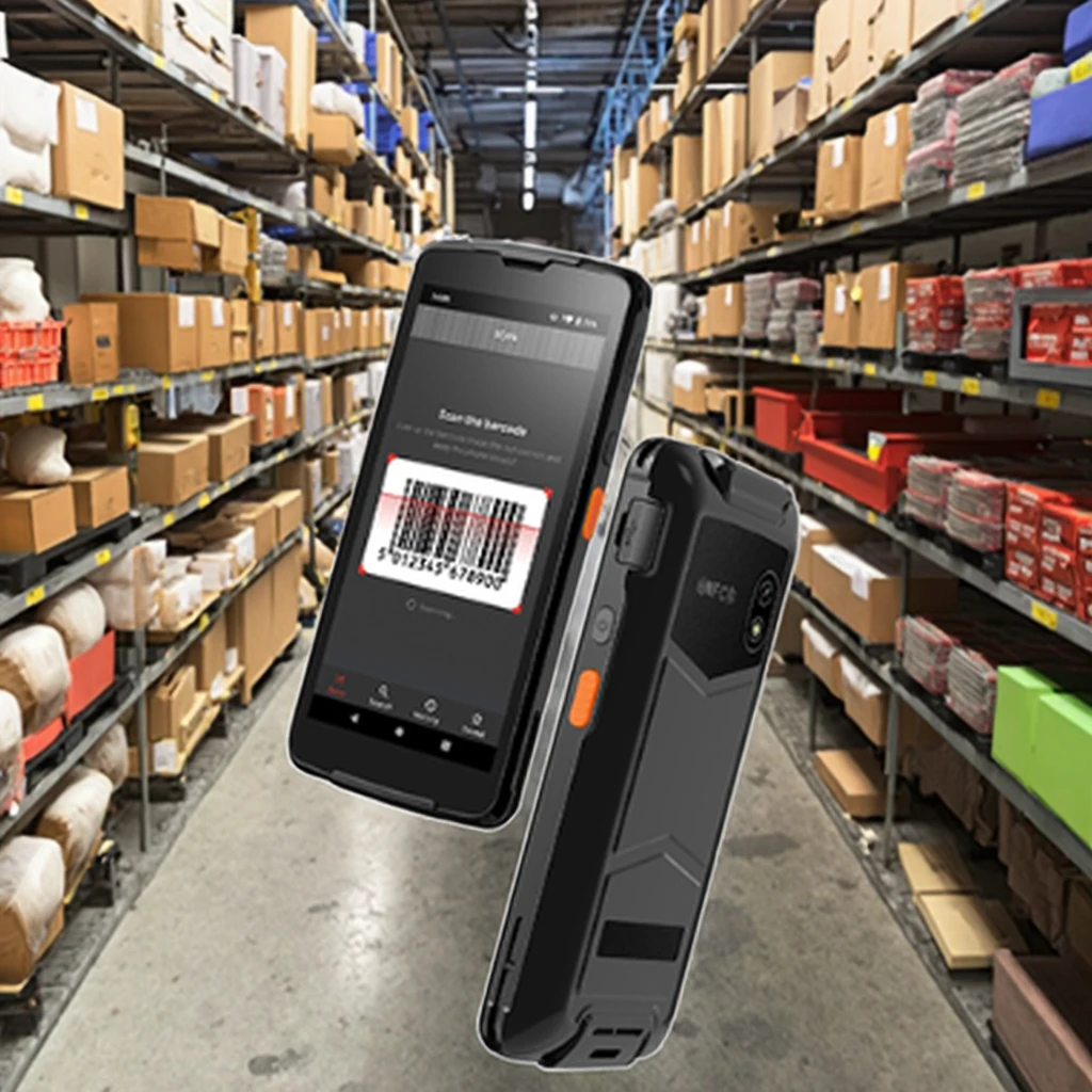 Android PDA Handheld Terminal WiFi NFC 1D/2D Barcode Scanner IP67 Rugged Inventory Management Certified GMS Android 11.0 5.5"
