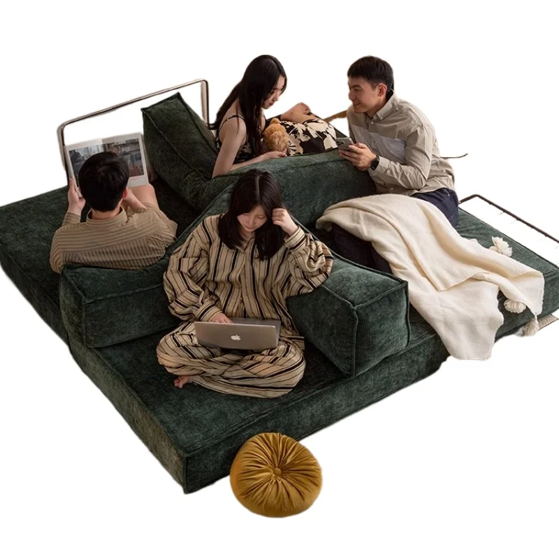 

Teddy sofa bed medium antique fabric sofa module retro sofa invisible bed sitting and lying dual purpose