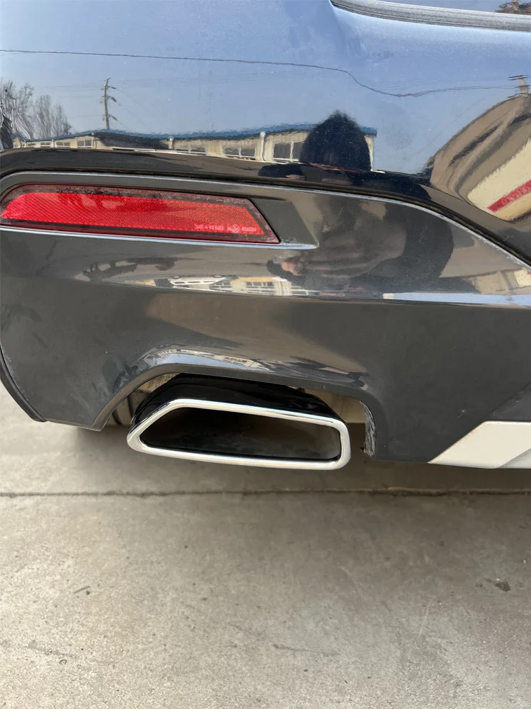 1 paar Uitlaatdemper Cover Trim voor BMW 5 Serie G30 G31 2018-2021 ALLEEN Past op Originele Vierkante Uitlaat Uitlaatpijp Finisher - afbeelding 2