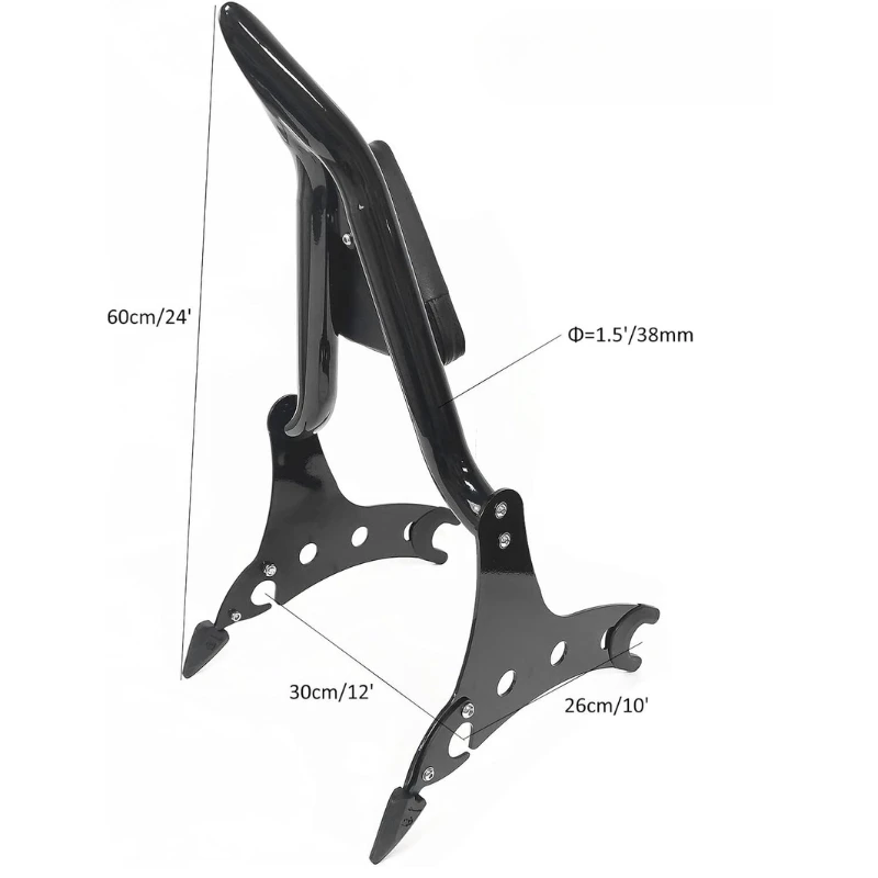For Indian Chieftain Dark Horse Roadmaster Springfield Challenger 2014-2024 Detachable Rear Passenger Backrest Sissy Bar