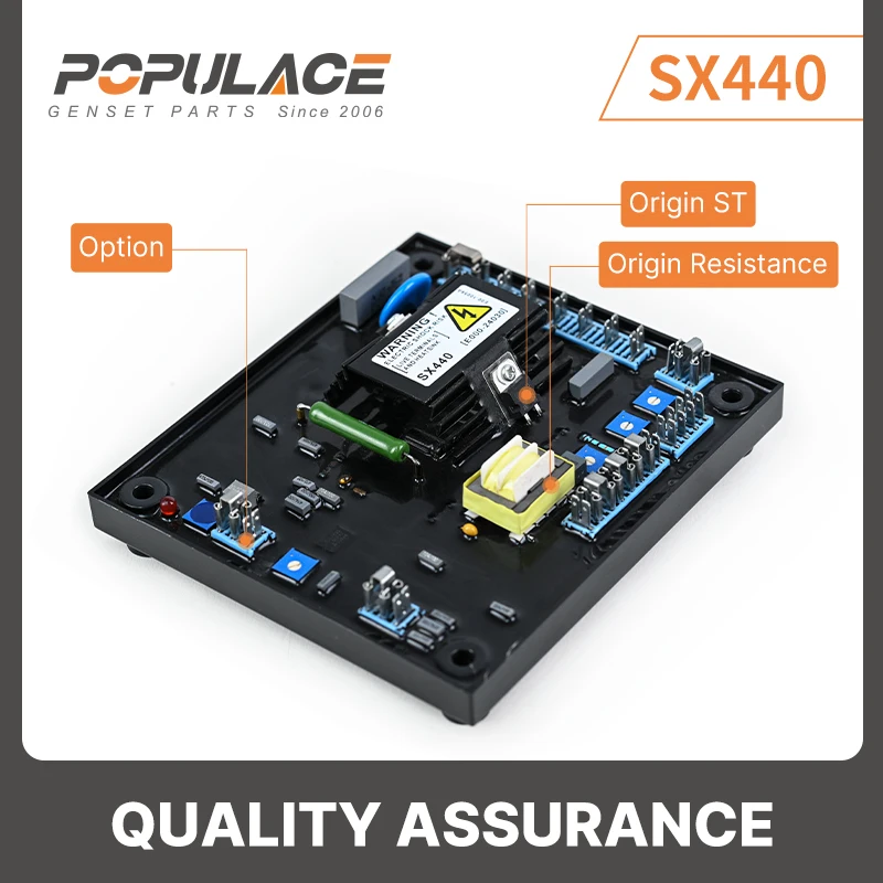 

Генератор SX440 AVR, автоматический регулятор напряжения для бесщеточного дизельного генератора, генератор переменного тока, плата стабилизатора высокого качества
