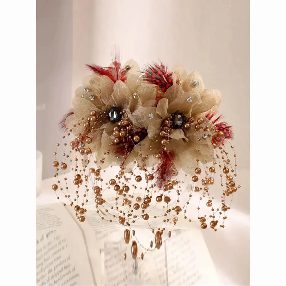 Französisch Stil Blume Quasten Haarnadeln Haar Clip für Frauen Dame Haar Styling Werkzeuge Haar Klaue Weibliche Neue Kopfbedeckungen Zubehör – Detail 9