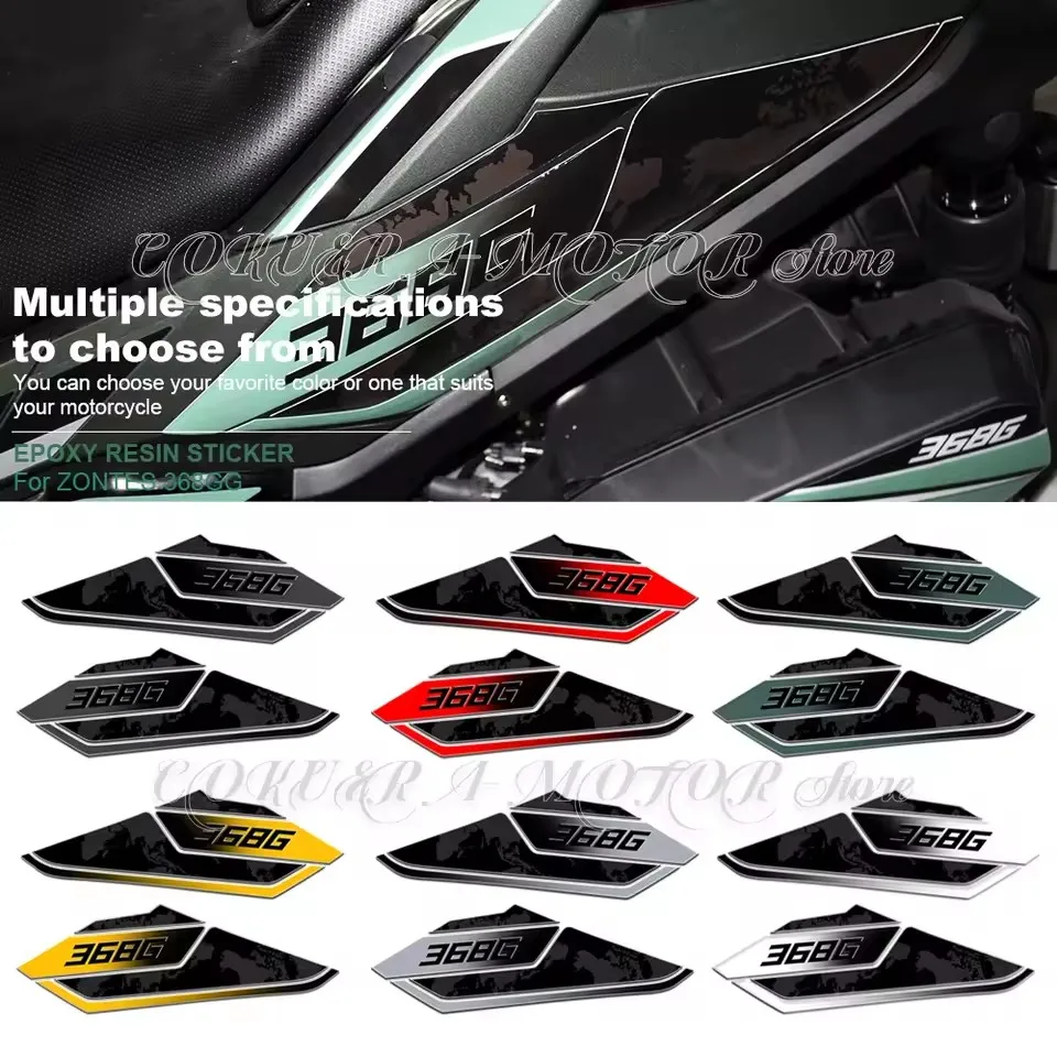 

For ZONTES 368G 368 G 2025 Motorcycle Accessories Stickers side sticker 3D Epoxy Resin Protection Stickers