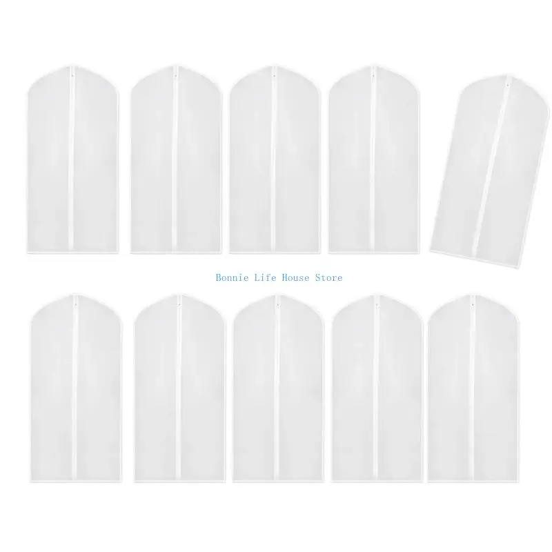 

37MF 10Pcs Multipurpose Coat Covers Convenient for Moth and Mildews Protective