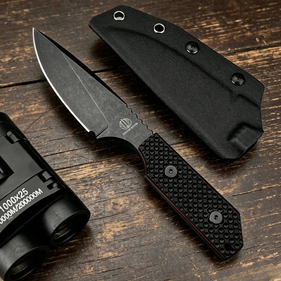 

SA-L Fixed Blade Knife Practical Cutting Knife High-hardness D2 Blade G10 Handle Outdoor Camping Daily Emergency Carrying