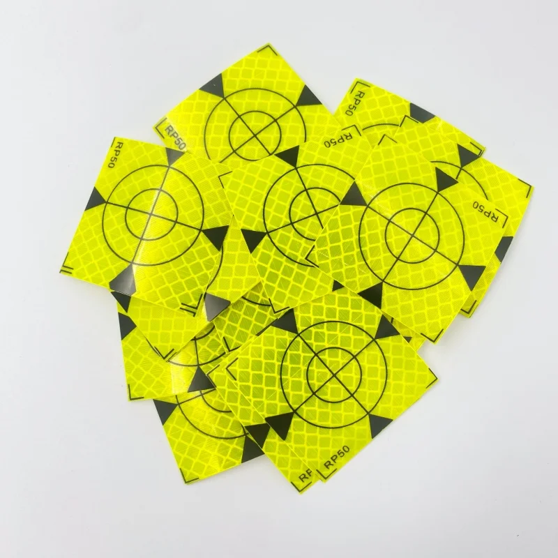 100pcs green 20/30/40/50/60mm Total Statlon Surveying Reflector Target