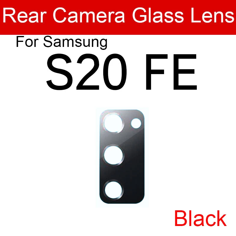 Terug Achteruitrijcamera Glazen Lens Voor Samsung Galaxy S8 S9 S10 S10e S20 fe Ultra Plus Lite 4G 5G Protector Lens + Sticker Reparatie Onderdelen