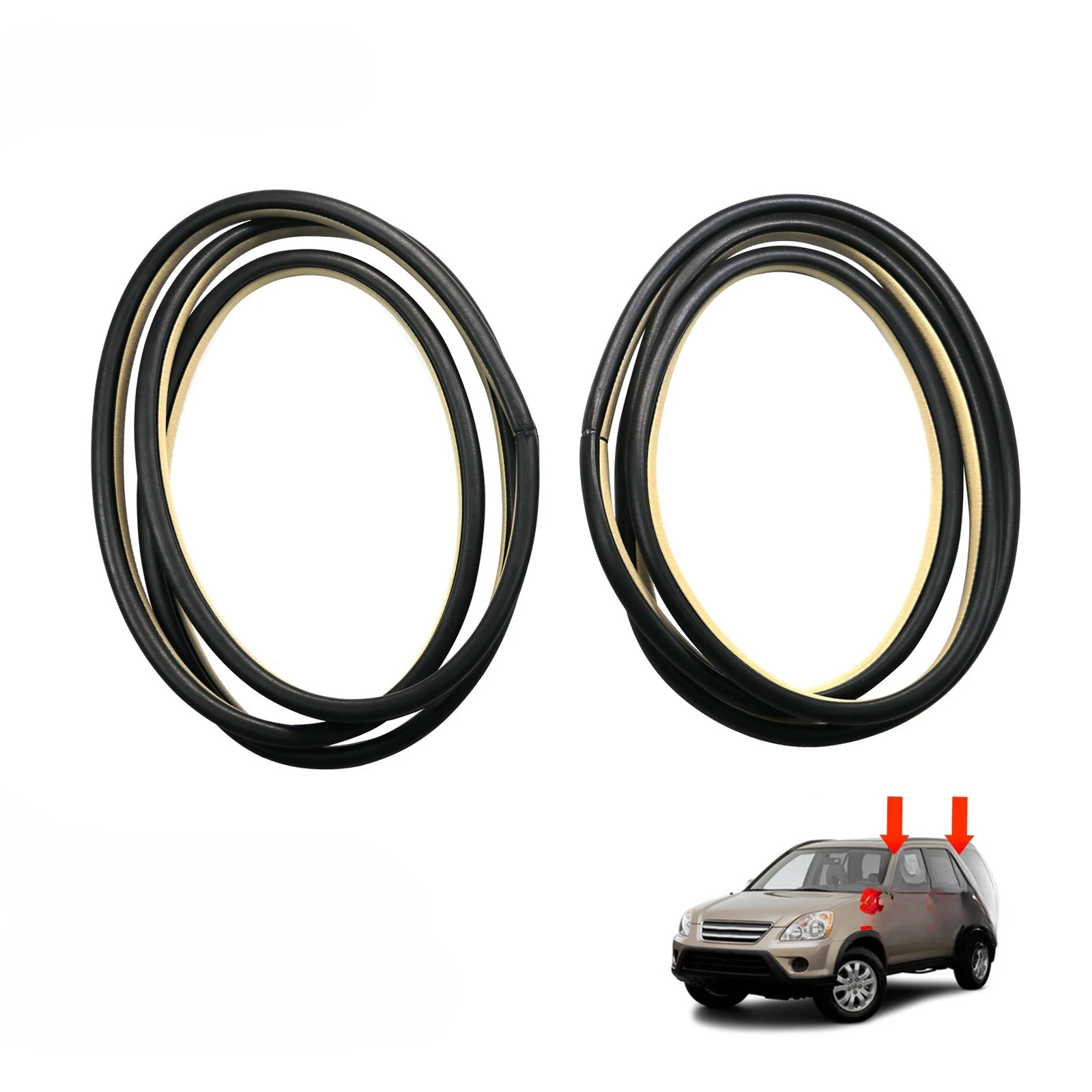 Beige Inner Door Rubber for CRV02-06 Weatherstrip 72815-S9A-003ZB 72355-S9A-003ZB 72315-S9A-003ZB