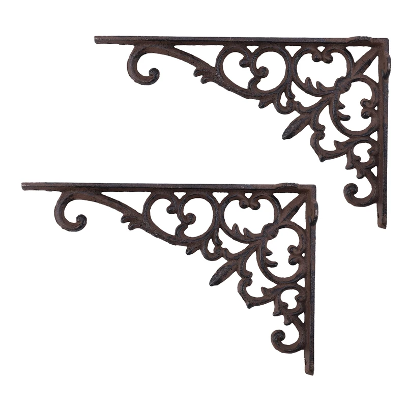 

2X Cast Iron Plant Hanger Flower Basket Hook For Indoor Outdoor Bird Feeder Lantern Planters Pots Wind Chimes