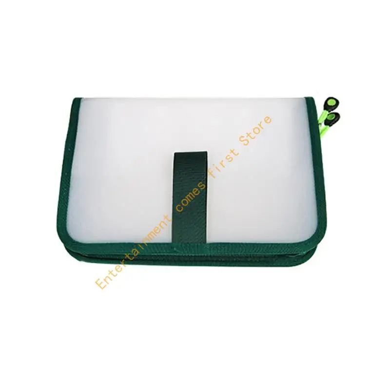 

55KD Squid Jigs Lures Hook Storage Case with Two Way Zippers Fish Lures Storing Bag