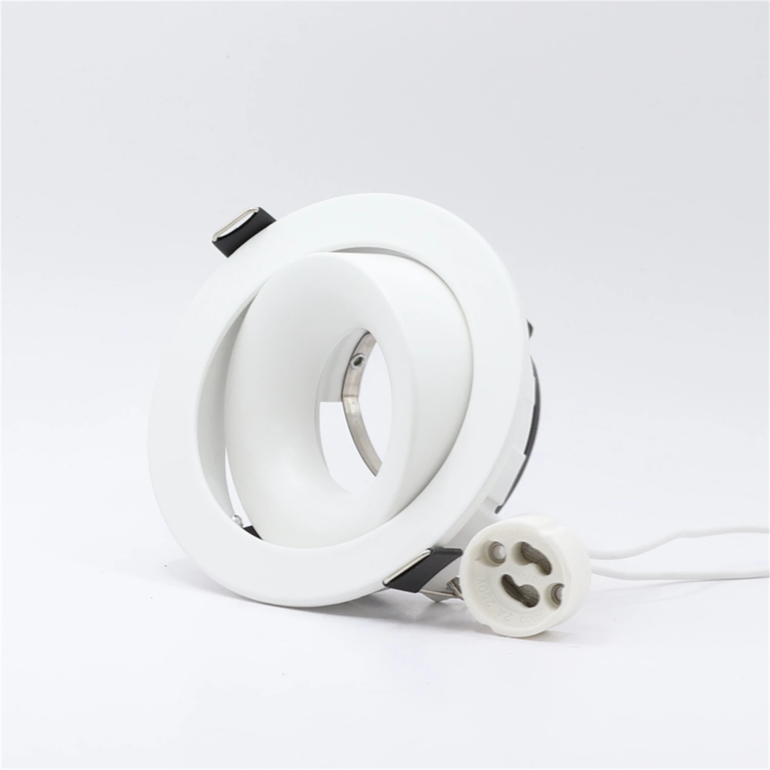 Adjustable Fixtures Downlight Holder Hole Cut Out 95mm Recessed Ceiling GU10 MR16 Lamp