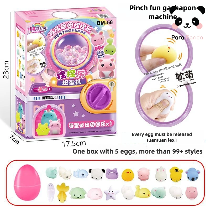 Christmas Gift Popular Squeeze Toy Egg Machine Gachapon Princess Birthday Present Doll Console Toy Twisting Machine