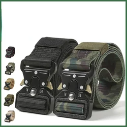 Men's Belt Metal Buckle Outdoor Hunting Multi Function - Belt Survival Marine Corps Canvas Nylon Women Sport Belt