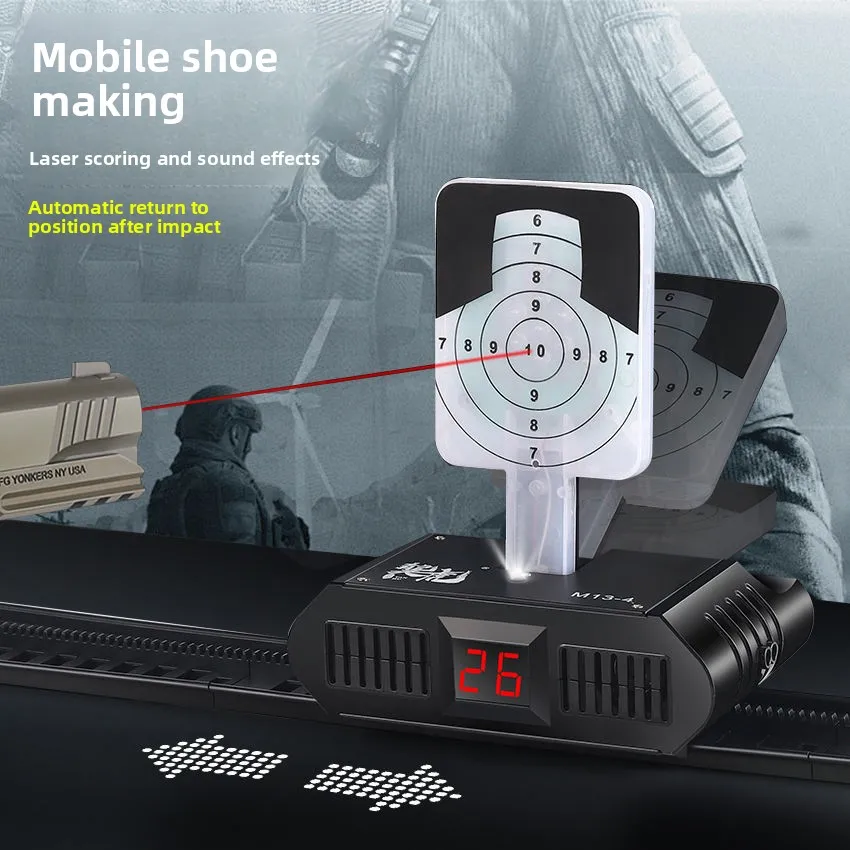 

Dry Fire Laser Training Target Moving Pop Up Reset Target with Hit Counter for Shooting Practice