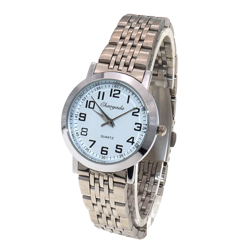 고품질 여성 시계 비즈니스 럭셔리 숙녀 패션 쿼츠 남자 시계 간단한 품질 스테인레스 스틸 접는 시계