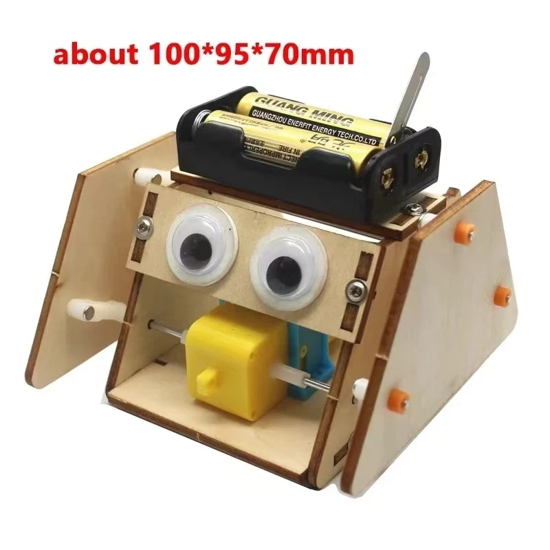 Technology Small Production Small Invention Electric Triangle Robot Homemade Primary School Students DIY Material Package