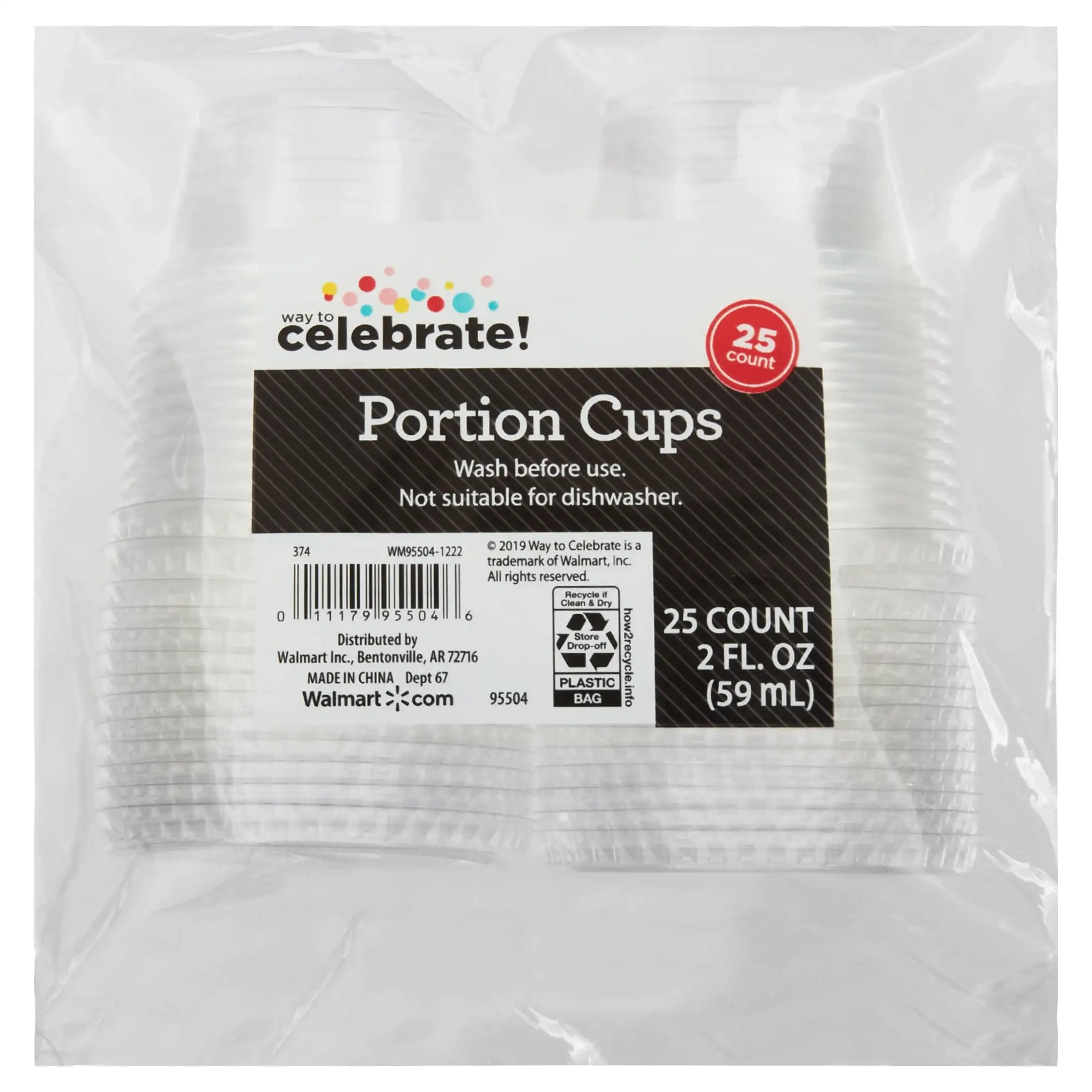 

Clear Disposable Gelatin Shot Cups with Lids, 2 fl oz, 25ct
